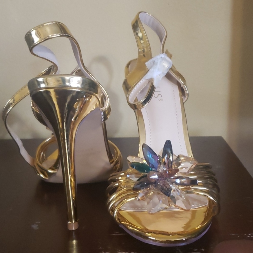 Pair of high heels sandals